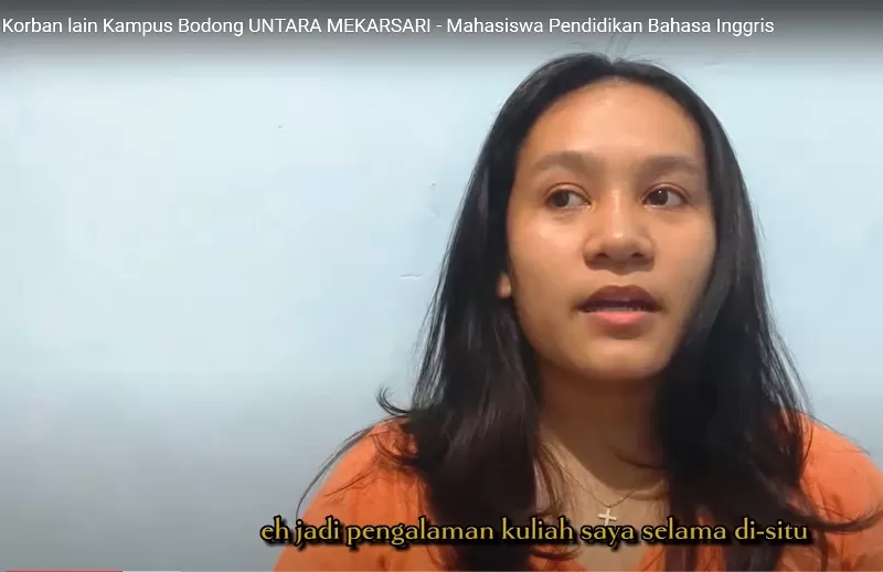 Cerita mahasiswi tertipu kampus bodong UNTARA Mekarsari jadi viral. (Foto: Youtube @Theanaa)
