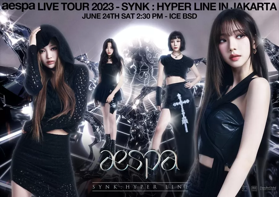 Aespa gelar konser SYNK: HYPER LINE di Jakarta. (Twitter.com/aespa_official)