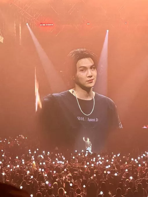 Konser Suga BTS, Agust D Tour in Jakarta. (Twitter/BTS_twt)