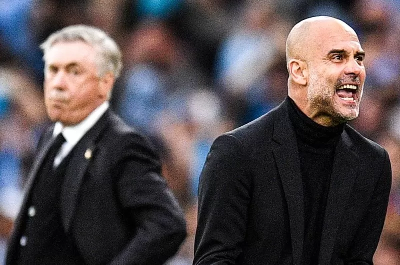 Guardiola dan Ancelotti catat rekor bersejarah usai semifinal Liga Champions. (Foto: UEFA)