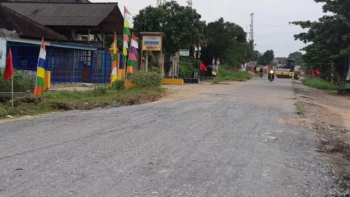 Jalan rusak di Lampung dibuat mulus jelang kedatangan Jokowi (Dok Istimewa)