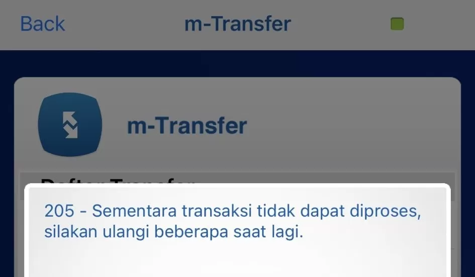 Mbanking BCA error (Dok Twitter)