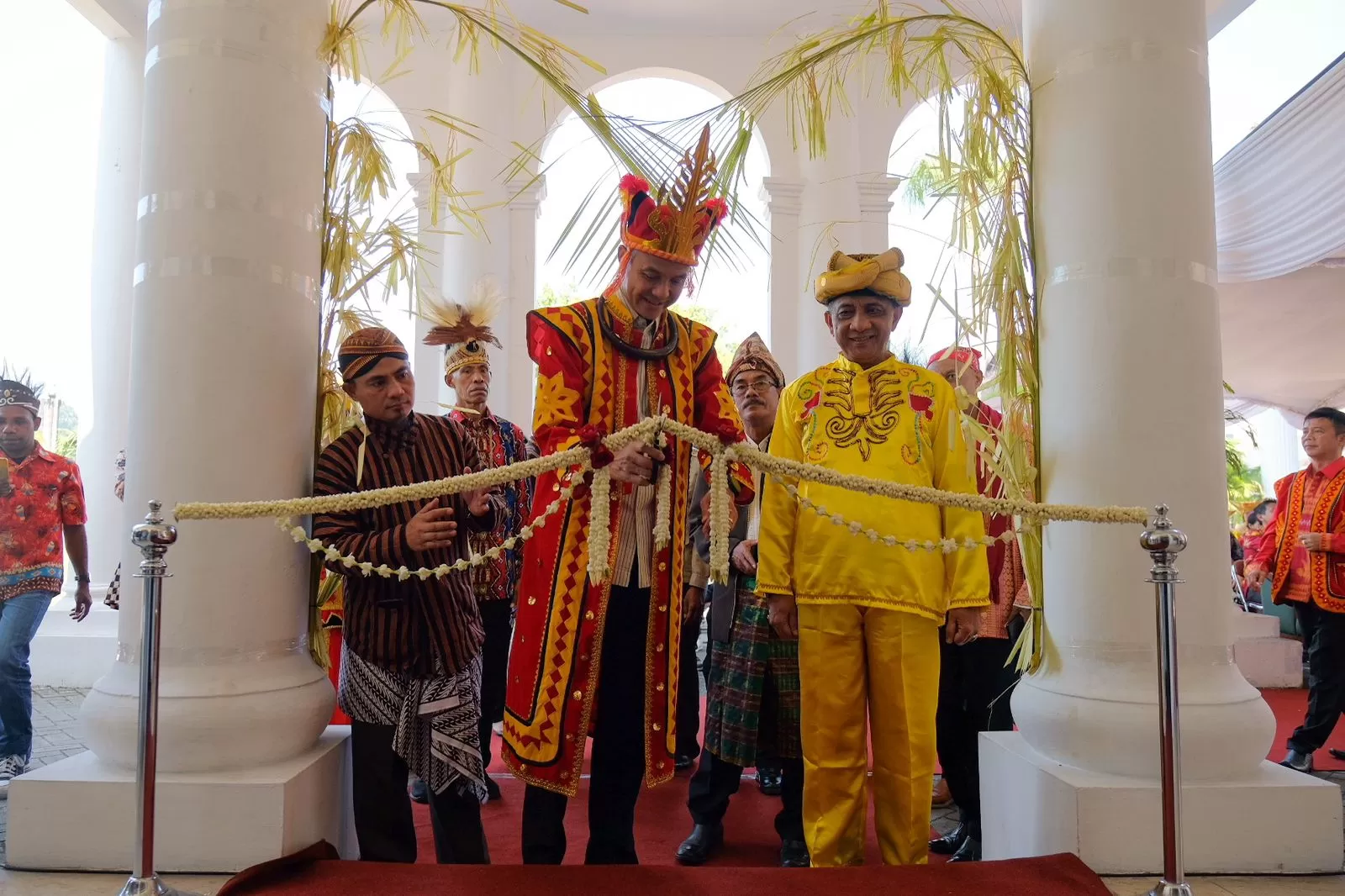 Gubernur Jawa Tengah Ganjar Pranowo meresmikan Rumah Pembauran Kebangsaan Jawa Tengah, di Wisma Perdamaian, Jalan Imam Bonjol, Semarang (Dok Istimewa)