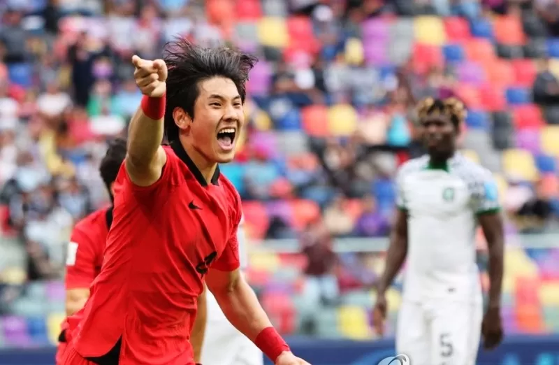 Hasil Piala Dunia U-20 2023 menyajikan lolosnya Korea Selatan dan Uruguay ke semifinal. (Foto: yonhap)