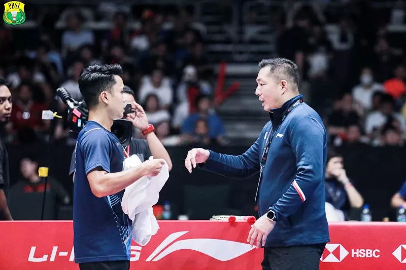 Indonesia Open 2023 sudah di depan mata. Anthony Ginting diwanti-wanti pelatihnya Harry Hartono. (Foto: PBSI)