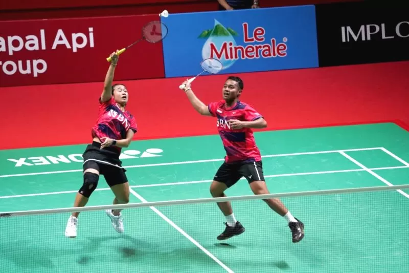 Hasil 16 besar Indonesia Open 2023 telah diketahui untuk pasangan ganda campuran Indonesia, Rehan Naufal Kusharjanto/Lisa Ayu Kusumawati. (Foto: PBSI)