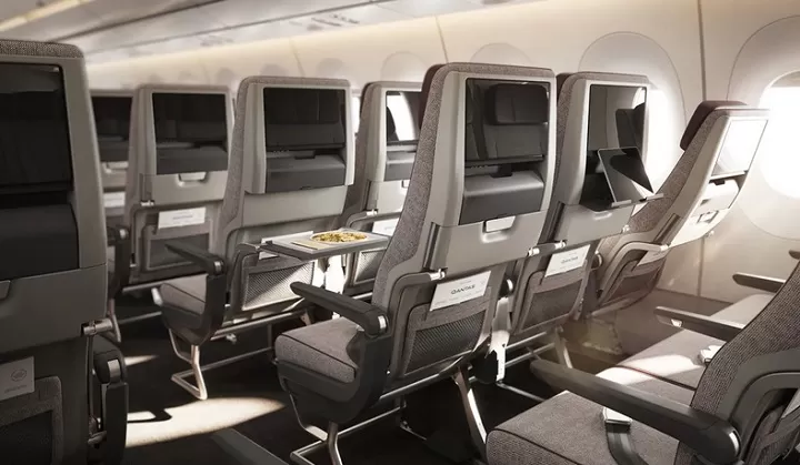 Fasilitas mewah disediakan Qantas untuk penumpang kelas ekonomi penerbangan jarak jauh. Foto: Qantas Airways