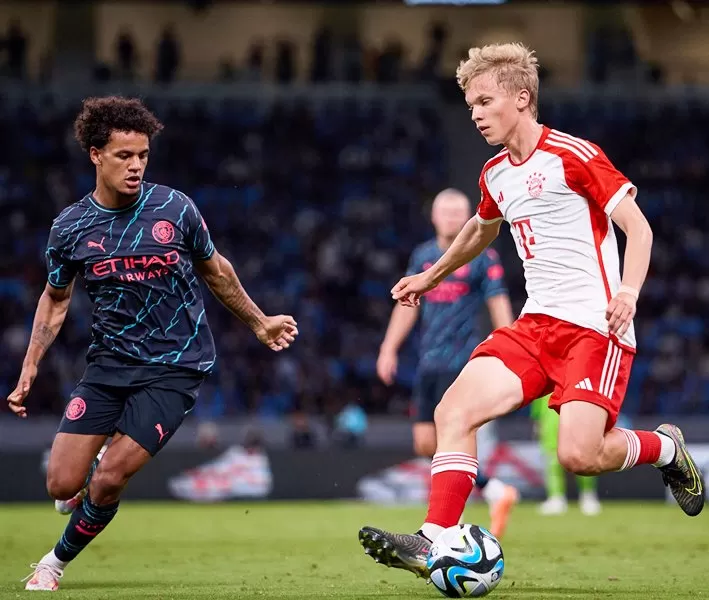 Bayern Munchen Vs Manchester City dalam uji coba pramusim di Stadion Nasional Jepang, Tokyo, pada 26 Juli 2023. (Foto: Bayern Munchen)