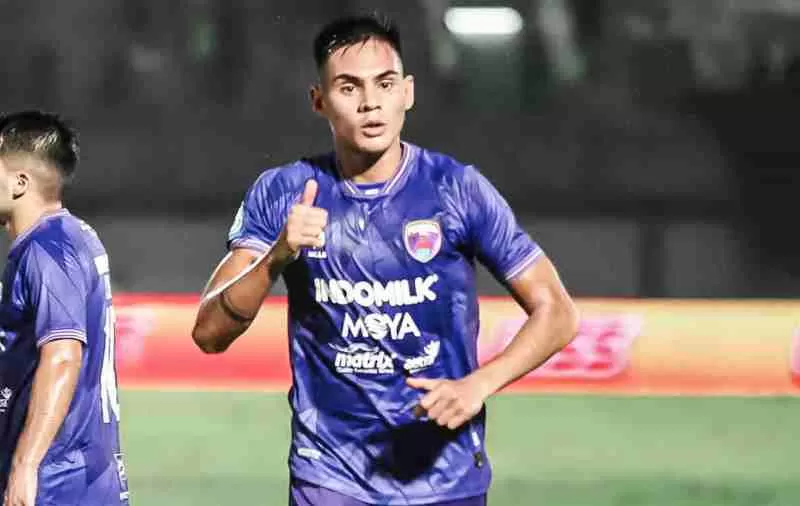 Christian Rontini mencetak gol perdana di Liga 1 2023/2024 sekaligus ikut mengantar Persita Tangerang mengalahkan PSIS Semarang di pekan kedua. (Foto: Persita Tangerang)