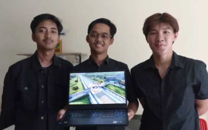 Tiga mahasiswa Prodi Teknik Sipil ITB yang tergabung dalam Tim Yamato berhasil menyabet juara 2 Nanyang Technological University (NTU) Bridge Design Competition 2023. Foto: ITB