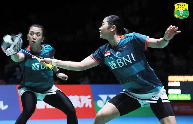 Hasil Japan Open 2023 perempat final salah satunya menampilkan pasangan ganda putri Indonesia, Febriana Dwipuji Kusuma/Amalia Cahaya Pratiwi. (Foto: PBSI)