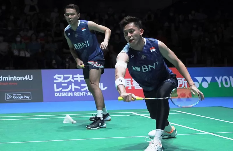 Jadwal semifinal Japan Open 2023 salah satunya menampilkan perjuangan pasangan ganda putra Indonesia, Fajar Alfian/Muhammad Rian Ardianto. (Foto: PBSI)