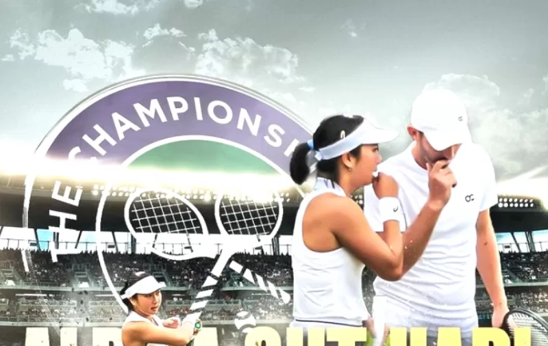 Jam main Aldila Sutjiadi di semifinal Wimbledon 2023 untuk nomor ganda campuran bersama pasangannya, Matwe Middelkoop. (Foto: Instagram Aldila Sutjiadi)