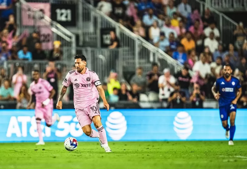 Hasil Cruz Azul Vs Inter Miami dalam laga Piala Liga MLS 2023 sekaligus menandai debut Lionel Messi. (Foto: Inter Miami)