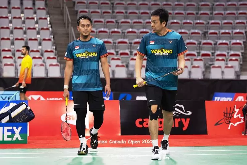 Jadwal Canada Open 2023 babak perempat final mempertemukan Mohammad Ahsan/Hendra Setiawan Vs Lee Yang/Wang Chi-Lin. (Foto: Daddies Archive)