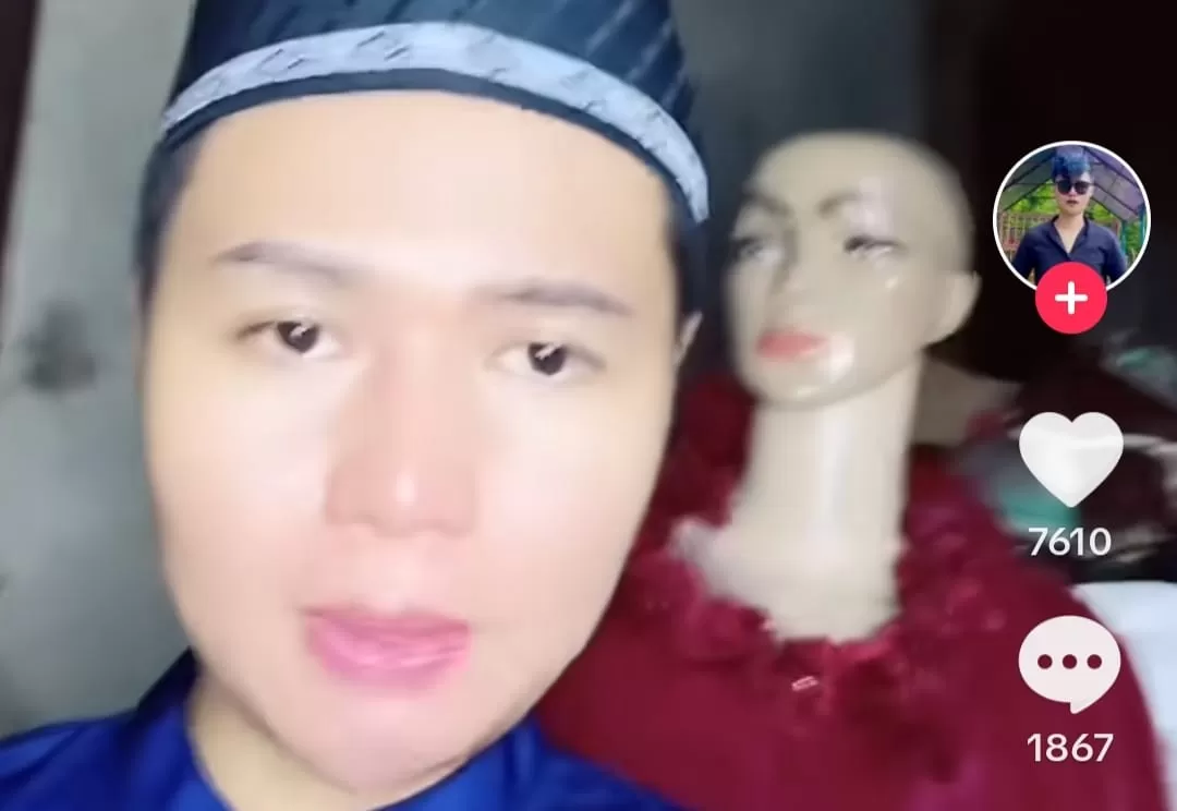 Viral Adegan Popo, seleb TikTok masturbasi (Dok TikTok)