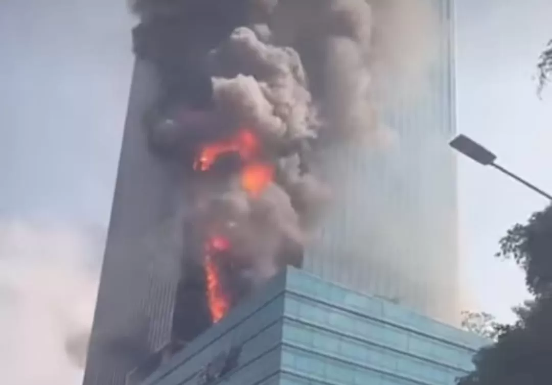Penyebab kebakaran di Gedung K-Link Tower (Dok tangkapan layar)