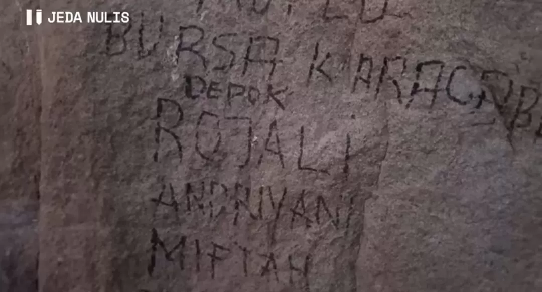 Vandalisme tulisan 'Depok' di Gua Hira, Ini kata Wali Kota Depok M Idris (tangkapan layar YouTube Jeda Nulis)