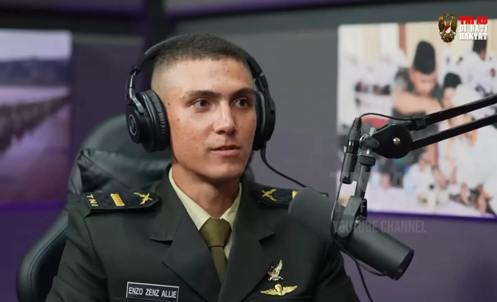Enzo yang Viral Saat Tes Akmil Kini Bersiap Masuk Pendidikan Kopassus (tangkapan layar YouTube) 