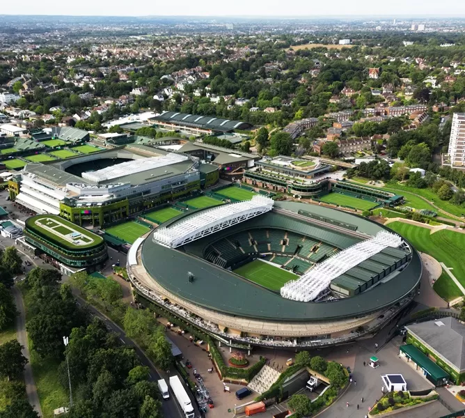 Jadwal Wimbledon 2023 hari 3 akan menggelar pertandingan terpadat setelah puluhan laga tertunda di hari 2. (Foto: Wimbledon)