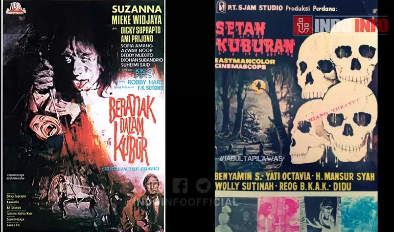Film horor berjudul Beranak Dalam Kuburan jadi legenda film horor. Sumber Foto: Tangkapan Layar/Youtube