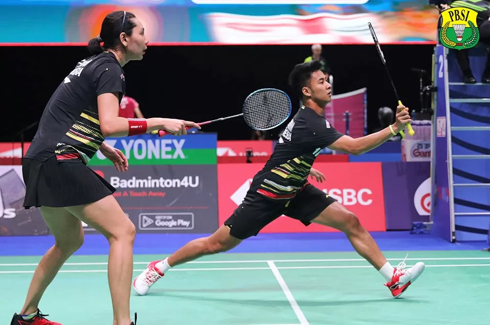 Dejan Ferdinansyah/Gloria Emanuelle Widjaja kembali kesulitan menghadapi pasangan ganda campuran nomor satu dunia asal China, Zheng Si Wei/Huang Ya Qiong. (Foto: PBSI)