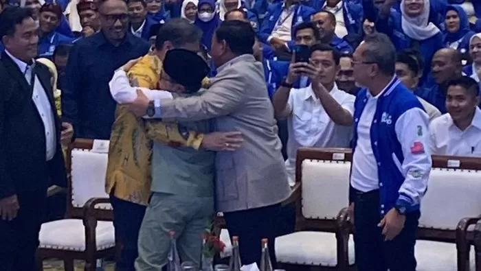 Prabowo, Cak Imin dan Airlangga hadiri HUT PAN ke-25. (Net)