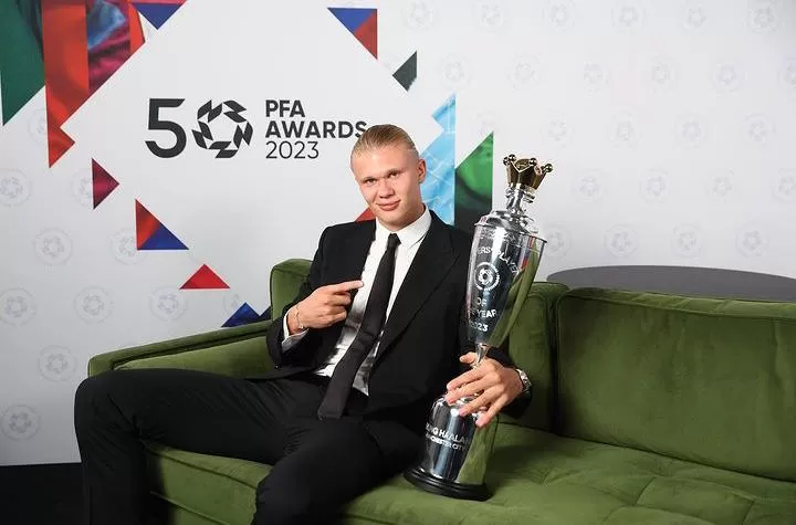 Erling Haaland raih penghargaan PFA Player of The Year (Foto: instagram official Erling Haaland)
