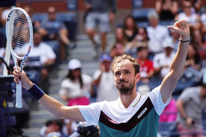 Hasil US Open 2023 hari 2 tunggal putra salah satunya menampilkan perjuangan Daniil Medvedev. (Foto: ATP Tour)