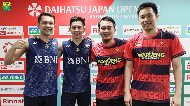 Jadwal Australian Open 2023 hari 1 di antaranya menampilkan dua pasangan ganda putra Indonesia, Fajar Alfian/Rian Ardianto dan Mohammad Ahsan/Hendra Setiawan. (Foto: PBSI)