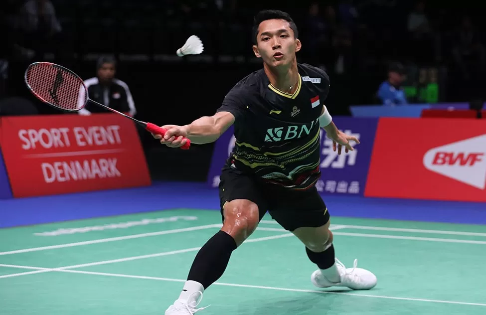 Jonatan Christie langsung tersingkir di hari 1 BWF World Championships 2023. (Foto: PBSI)