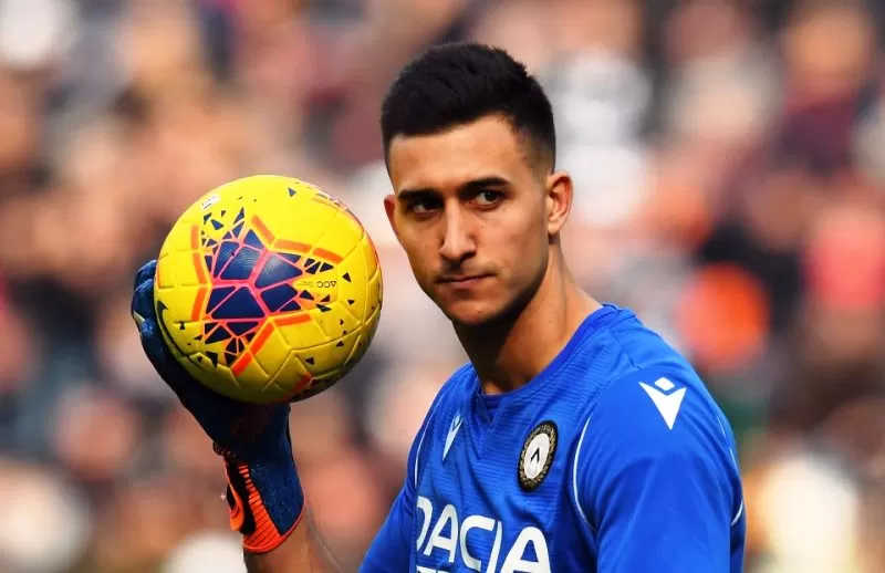 Kiper Atalanta Juan Musso semasa memperkuat Udinese kini ditawarkan ke Inter Milan untuk menggantikan Andre Onana dan Samir Handanovic. (Foto: sempreinter)