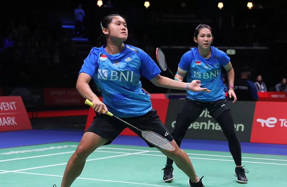 Lanny Tria Mayasari/Ribka Sugiarto di hari 3 BWF World Championships 2023. (Foto: PBSI)
