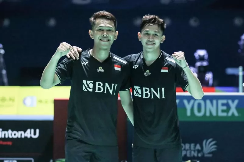 Pasangan unggulan pertama ganda putra Fajar Alfian/Muhammad Rian Ardianto bertekad untuk langsung panas di setiap pertandingan. (Foto: PBSI)