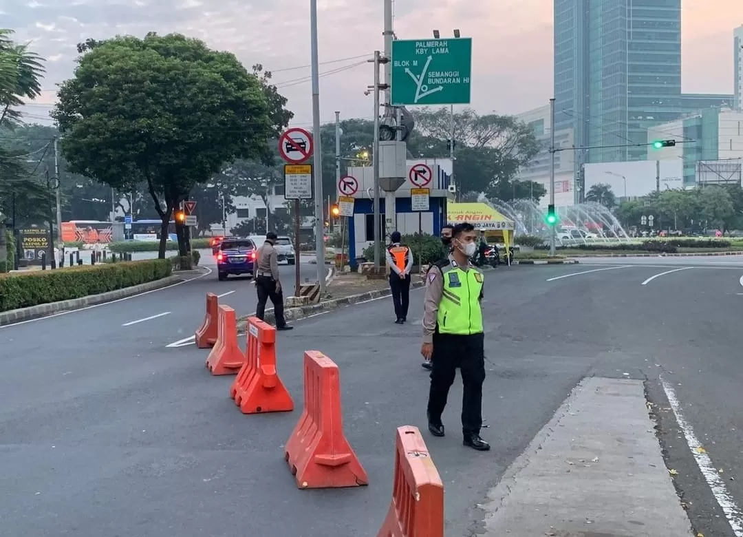 Penerapan rekayasa lalu lintas di 29 ruas jalan selama KTT ASEAN (Dok TMC Polda Metro Jaya)