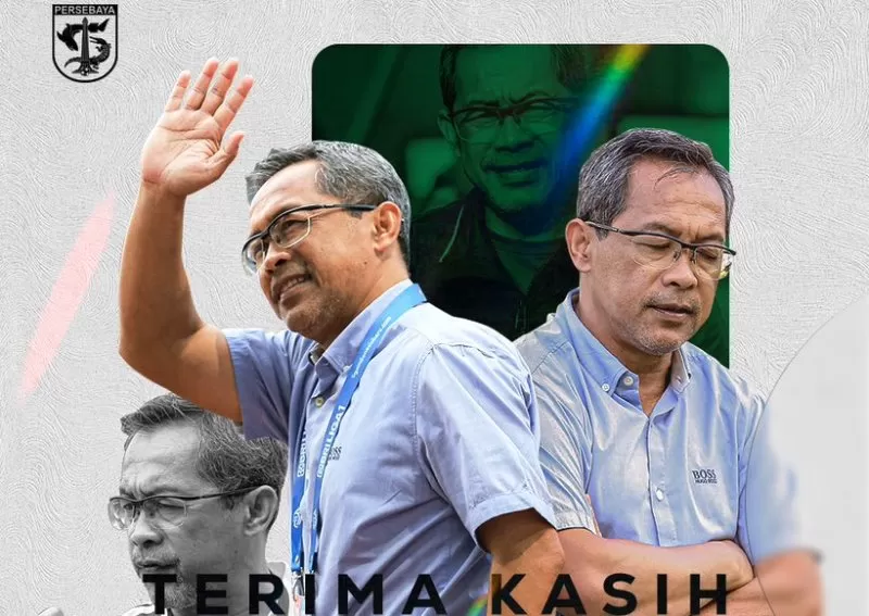 Persebaya pisah dengan Aji Santoso, sekaligus jadi pelatih keempat yang mundur dari Liga 1 2023/2024. (Foto: Persebaya Surabaya)