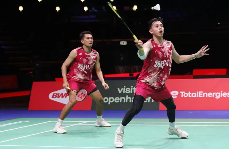 Sektor ganda putra Indonesia gagal total di BWF World Championships 2023 yang berlangsung di Kopenhagen, Denmark, pada 21-27 Agustus 2023. (Foto: PBSI)
