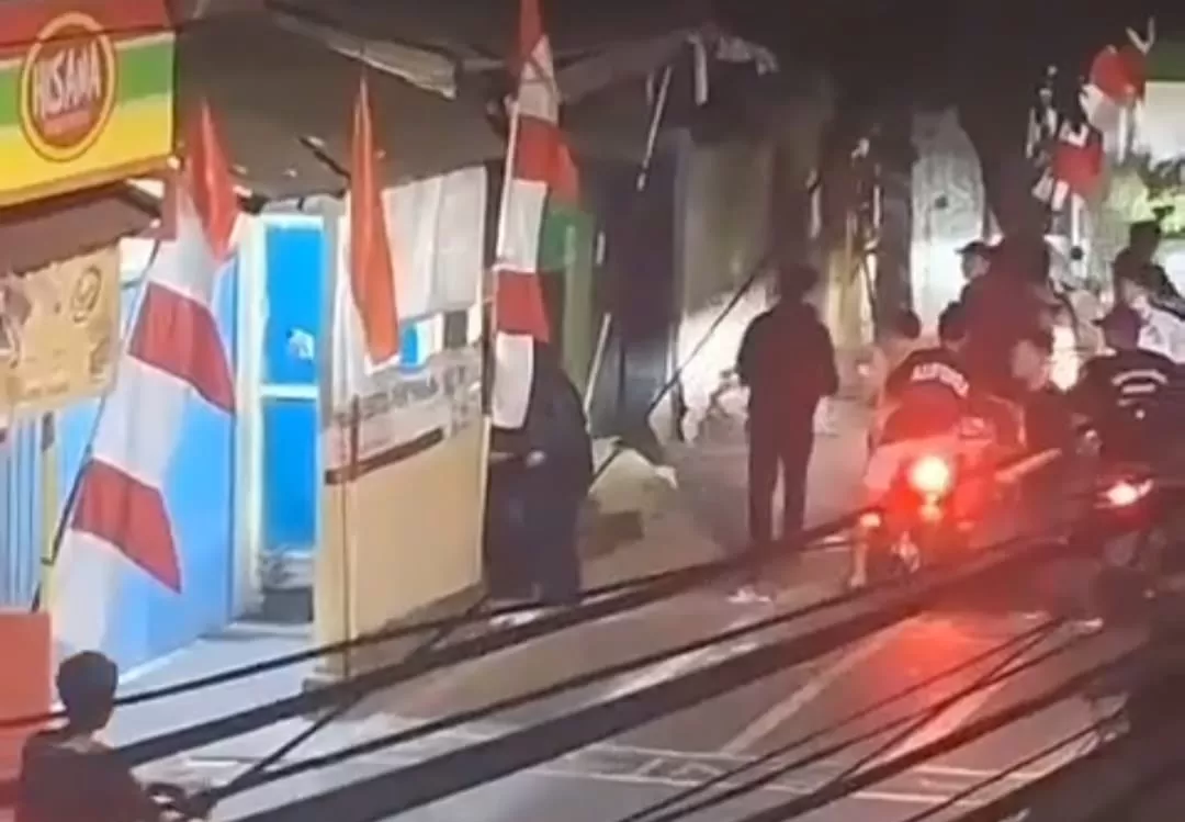 Video gangster beraksi di Warakas Tanjung Priok (tangkapan Layar)