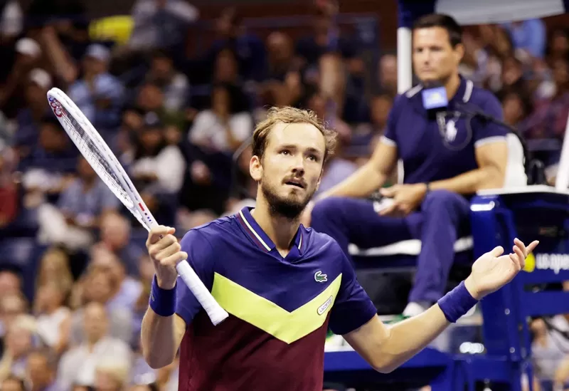 Daniil Medvedev maju ke final US Open 2023 usai mendepak Carlos Alcaraz di semifinal. (Foto: ATP Tour)