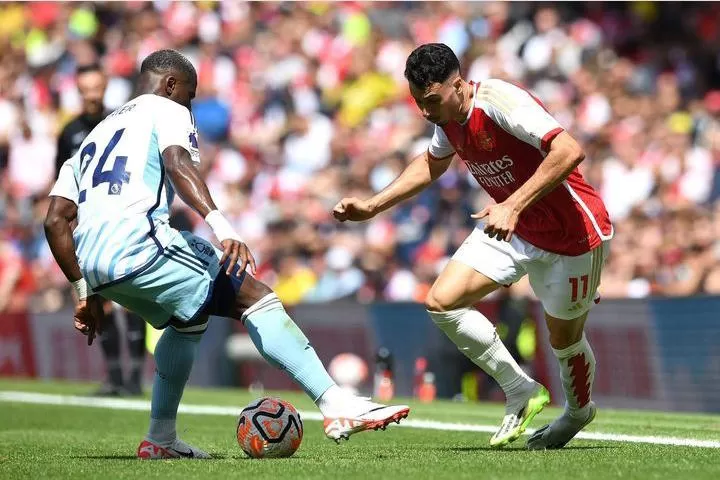 Gabriel Martinelli berpeluang tampil di Derby London Utara (Foto: instagram official Gabriel Martinelli)