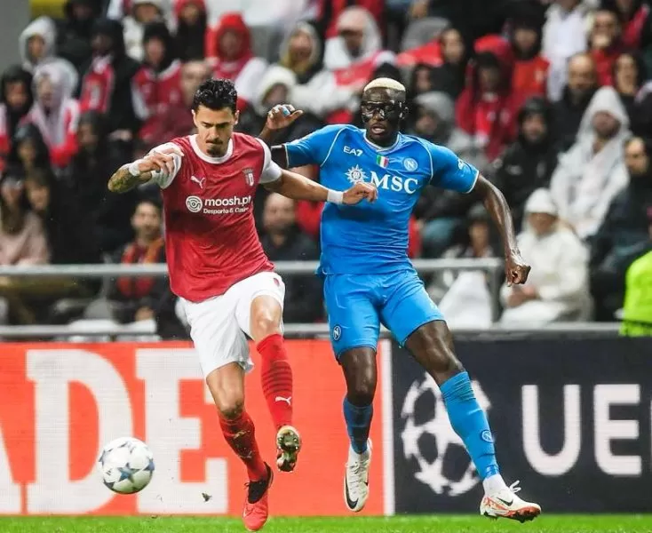 Hasil Braga Vs Napoli dan Klasemen Grup C Liga Champions 2023/2024. (Foto: SSC Napoli)