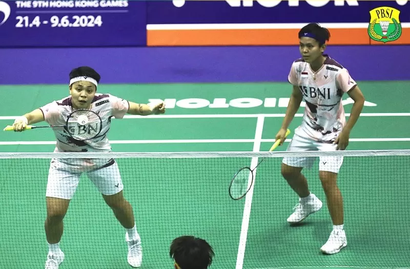 Hasil Hong Kong Open 2023 babak perempat final salah satunya menyajikan kemenangan pasangan ganda putri Indonesia Apriyani Rahayu/Siti Fadia Silva Ramadhanti. (Foto: PBSI)