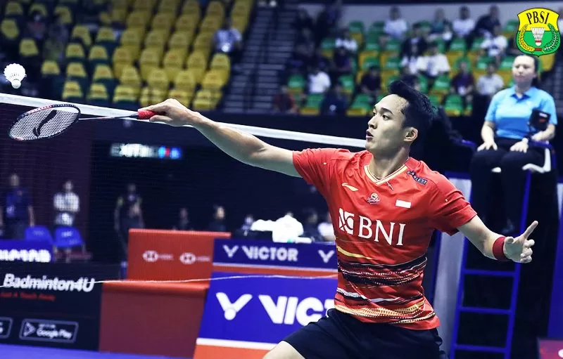 Hasil Hong Kong Open 2023 salah satunya menyajikan perjuangan Jonatan Christie. (Foto: PBSI)