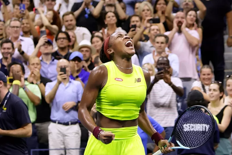 Hasil semifinal US Open 2023 tunggal putri antara Coco Gauff lawan Karolina Muchova. (Foto: US Open)