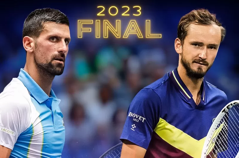 Jadwal final US Open 2023 tunggal putra antara Novak Djokovic Vs Daniil Medvedev. (Foto: US Open)