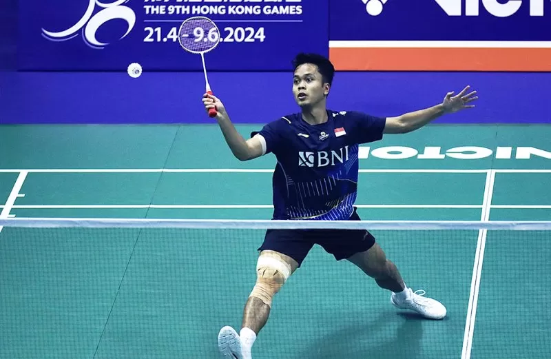 Jadwal semifinal Hong Kong Open 2023 salah satunya menampilkan perjuangan Anthony Ginting. (Foto: PBSI)
