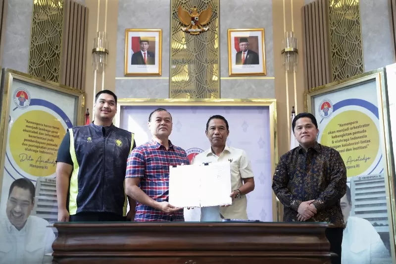 Kemenpora RI dukung PSSI untuk dana Pelatnas Timnas Indonesia U-17 di Jerman plus gelaran Piala Dunia U-17 2023. (Foto: Kemenpora RI)