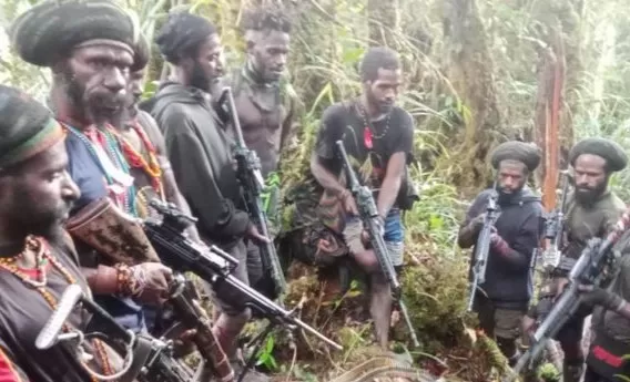 Ilustrasi Satgas Damai Cartenz 2023 melumpuhkan empat anggota Kelompok Kriminal Bersenjata (KKB) Papua di Kampung Mondusit, Distrik Serambakon, Kabupaten Pengunungan Bintang. Foto: Tangkapan Layar Twitter 'X'