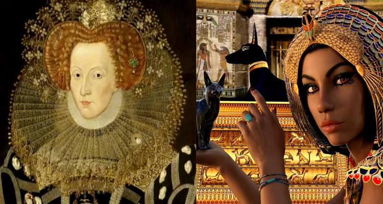 Sejarah skincare mulai dari Cleopatra VII hingga Ratu Elizabeth I. (kolase Ratu Elizabeth I/Foto: Lukisan William Faithorne/www.artuk.org/6557056/pixabay/