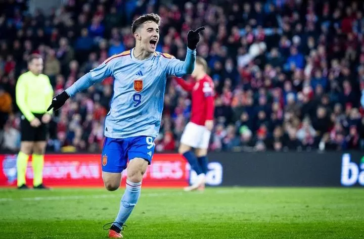 Gavi jadi andalan Luis de la Fuente saat Timnas Spanyol kalahkan Norwegia 1-0 (Foto: instagram official Pablo Gavi)